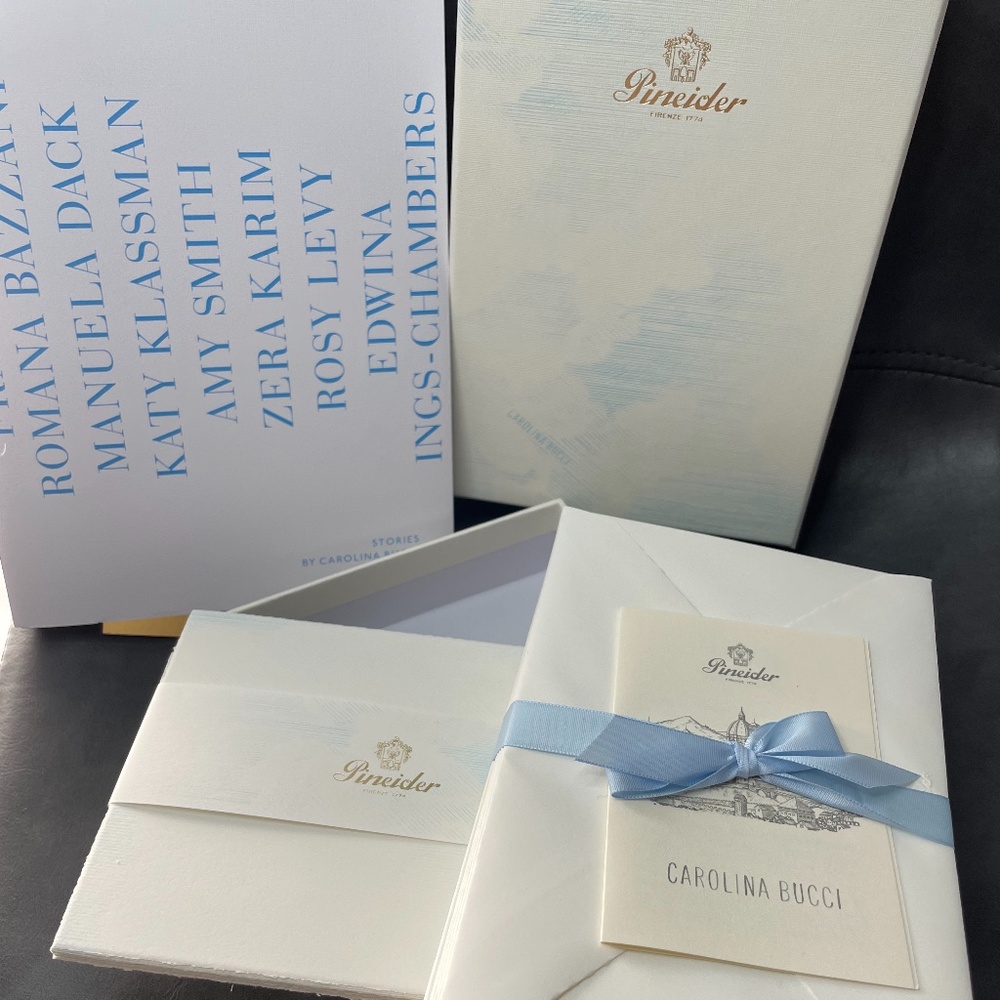 New Carolina Bucci Pineider Stationary Set & Book